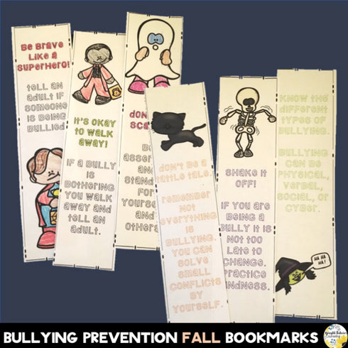 October Counseling Bundle - Bullying Prevention Month + Fall Coping Strategies